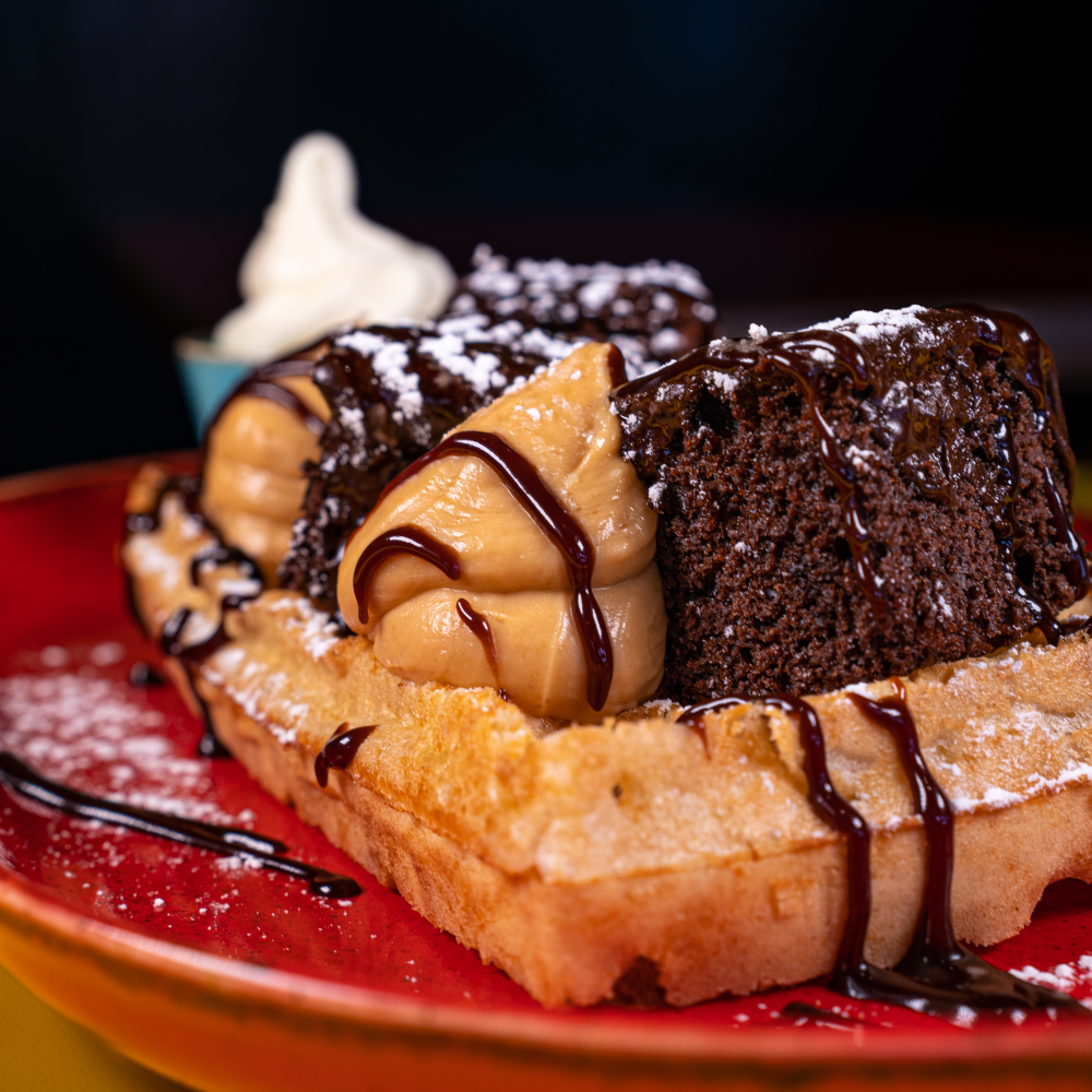 Chocolate Brownie Pancake Waffle